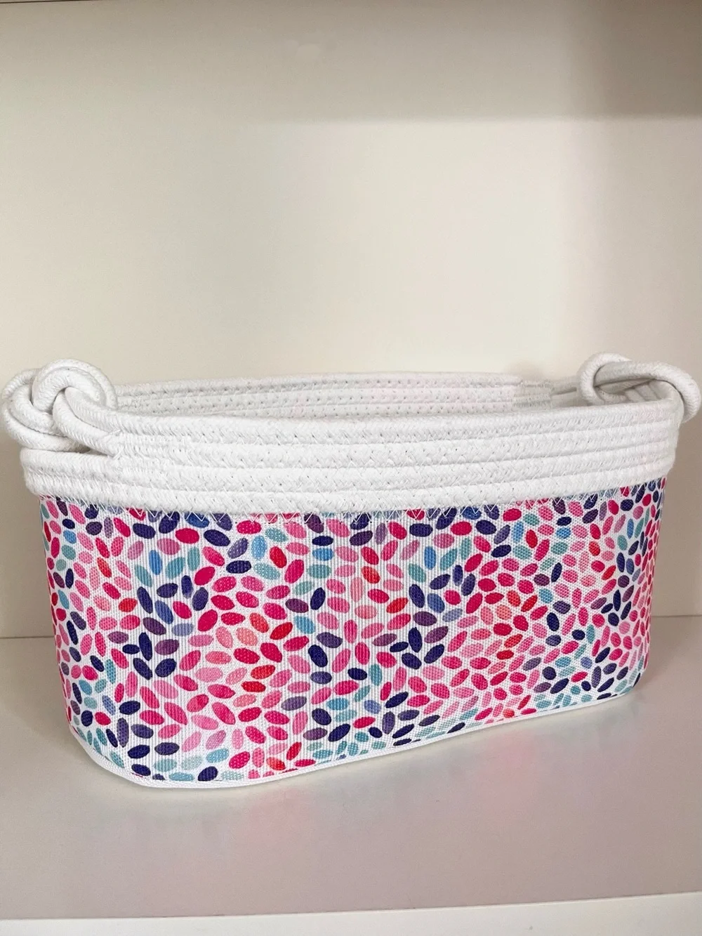 Knot rope storage basket